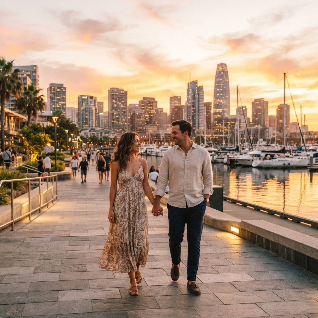 Waterfront walk